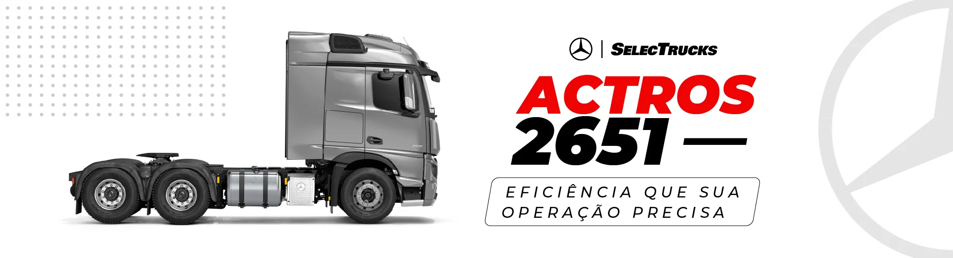 Caminhão seminovo Actros 2651